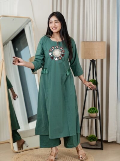 green long Kurthi