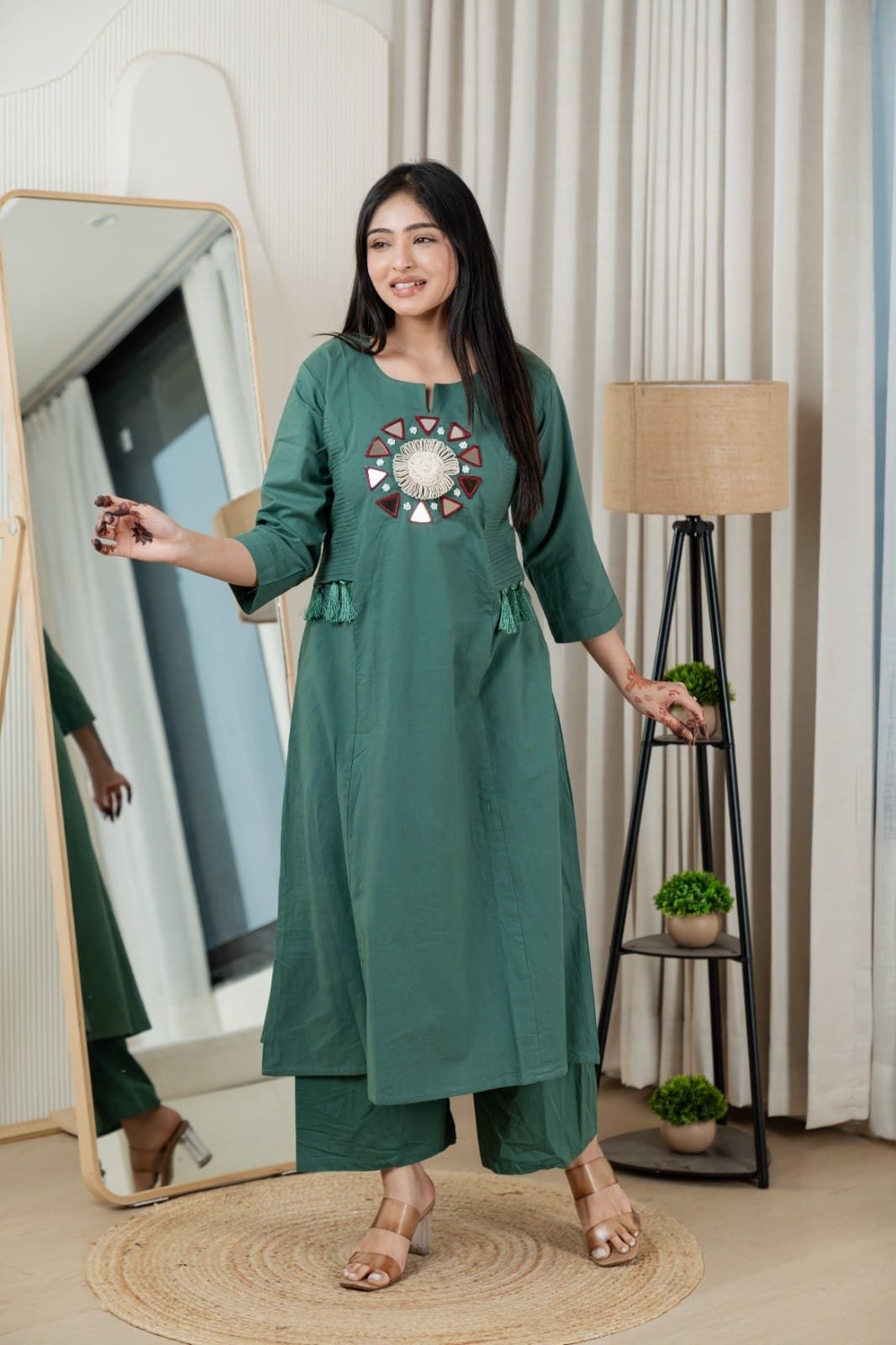 green long Kurthi