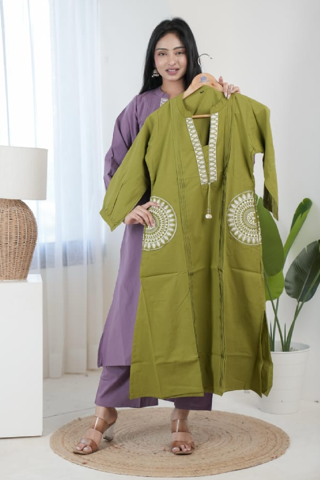 Olive Green Kurthi
